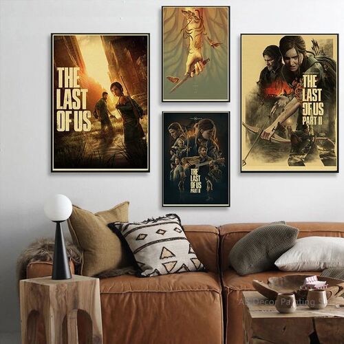 Retro The Last of Us Part 1 2 Poster Kraft Paper Prints Pict