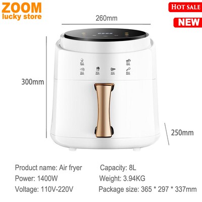8L Airfryer Oven Air fryer Oil free oilless cooker Nonstick