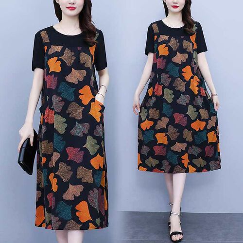 Chiffon All-round Large Size Womens Summer Fashion Western