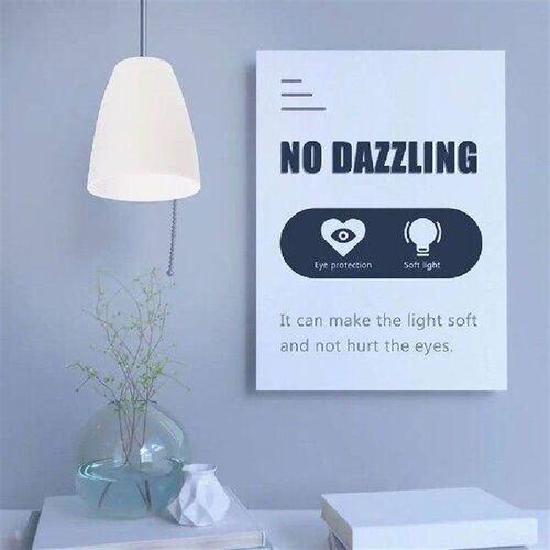 6 Pcs Plastic Lampshade Flat Head Chandelier Shades
