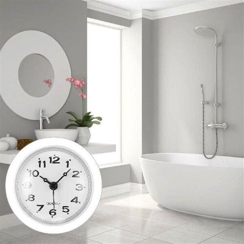 Mini C to Attach Mirror Sucker Black Silent Bathroom
