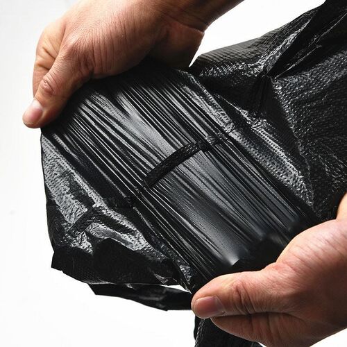 50pcs Black Carry Out Bags Gift Bag Retail Supermarket Groce
