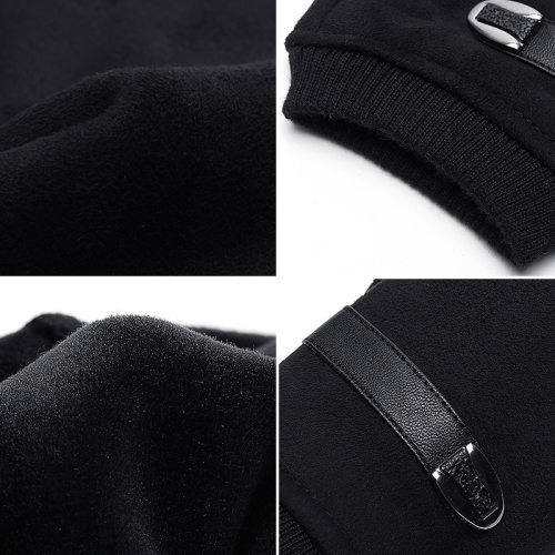 Winter Suede Man Gloves Keep Warm Plus Velvet Thicken Touch