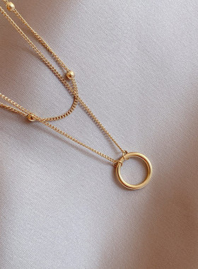 New Trend Stainless Steel Double Layer Bead Annulation