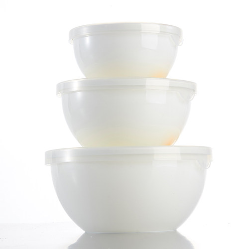 龙士达 微波炉加热汤碗 保鲜盒实用碗 优质圆形带盖保鲜碗 饭盒