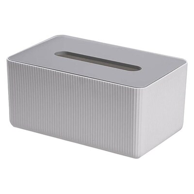 Desktop Paper Box White Tissue Paper Napkin Storage Containe