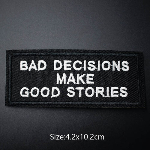 Written Words Cloth Mend Decorate Iron On Patch Clothes Appa