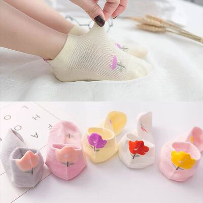 5 pair 1 to 12 Yrs Cotton Childrens Socks Stereo Animals Su