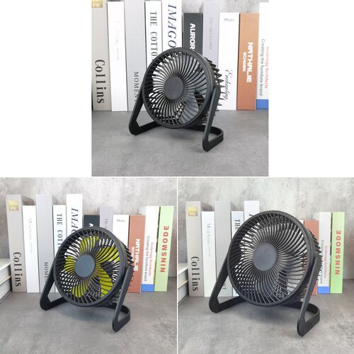 Mini USB Table Desk Fan USB-Powered Desktop Fan Port