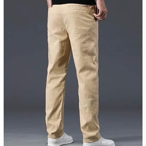98% Cotton Mens Chinos & Casual Pants, Khaki Pants, Loose S