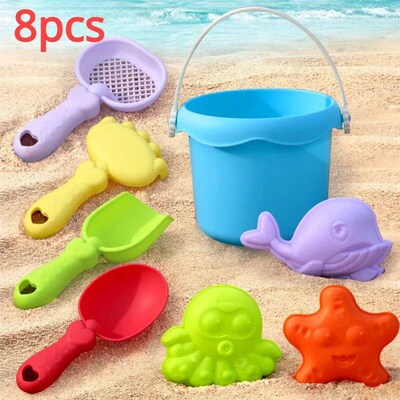 Mini Childrens Beach Toy Set Baby Playing In Water And Beac