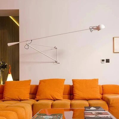 Modern Living Room Wall Lamp Adjustable Long Arm Bedroom Lam