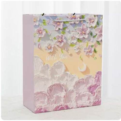 Cartoon Christmas paper kraft snack birthday hand bag礼品袋