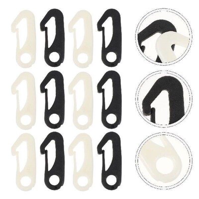 50 Pcs Flagpole Hook Plastic Snap Grommets Fastener Car