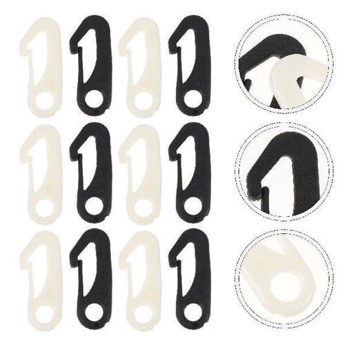 50 Pcs Flagpole Hook Plastic Snap Grommets Fastener Car