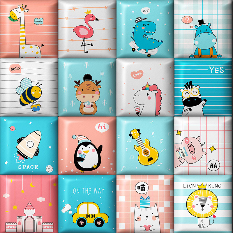 软包墙贴宝宝防碰撞墙围床头幼儿园贴装饰自粘贴纸卡通儿童防撞贴,家居饰品,软装墙贴,淘宝优惠券,粉丝福利购,淘宝优惠卷