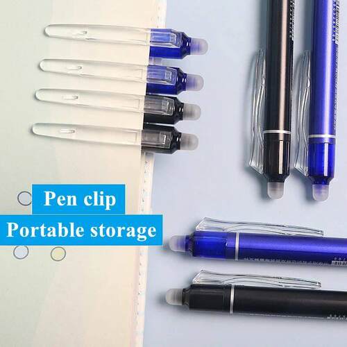 0.5mm Retractable Erasable Gel Pens Set with Refills Black B