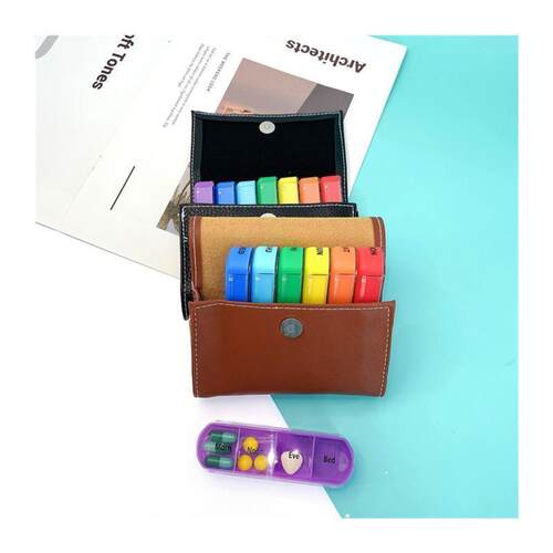 Weekly 7 Days Pill Box 28 Compartments Pill Organizer Plasti