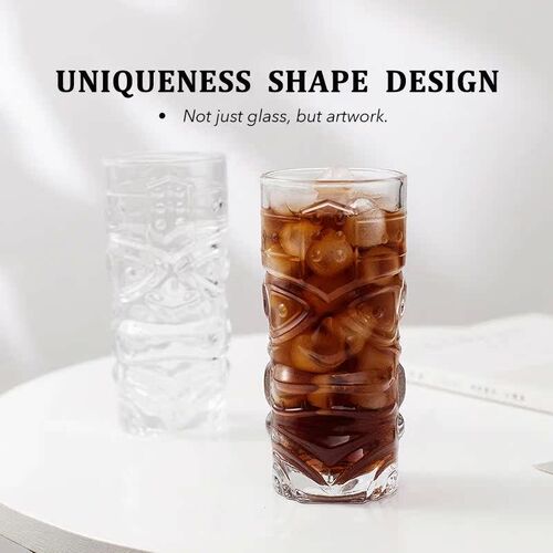 14.2oz Grimace Modern Bar Tiki Cocktail Glasses Perfect For