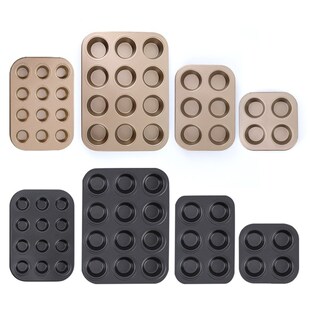6 12 Cups DIY Cupcake Baking Tray Tool Egg Tart cake Mould