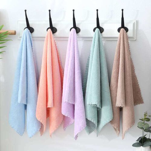 Towel Coral Fleece Towel Adult Face Towel Soft Thickened Wat