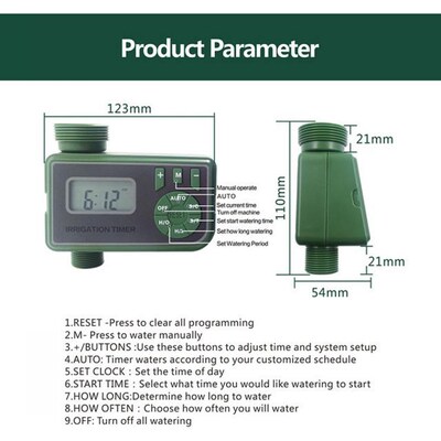Electronic Automatic Watering Timer Garden Water Timer Irrig