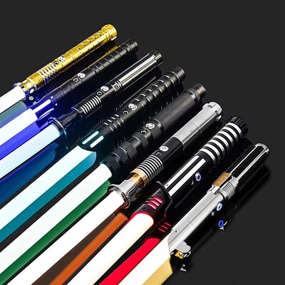 RGB Metal Lightsaber Dueling Smooth Swing Laser Sword Sabre