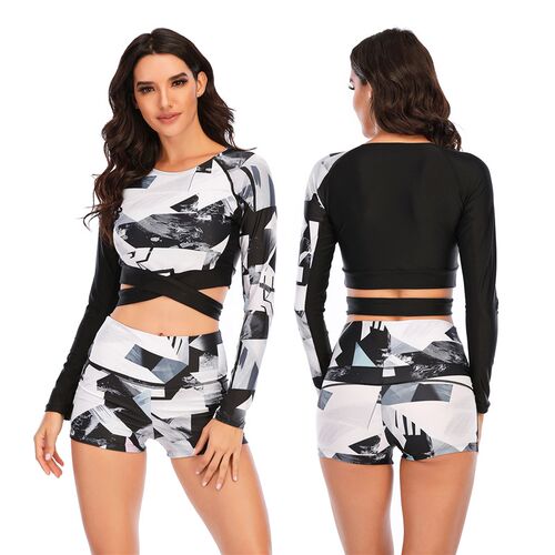Sexy Rashguard Long sleeve Swimwear Swimsuit women bikini 20