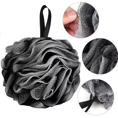 Soft Mesh Foaming Sponge Shower Exfoliating Scrubber Bath Bu