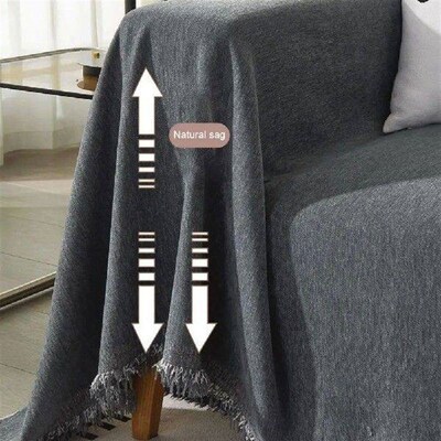 Sofa Cushion Chenille Sofa Covers Ripped Tassel Edge