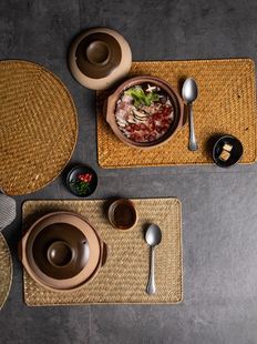 Corn fur woven Dining Table Mat Heat Insulation Pot Holder