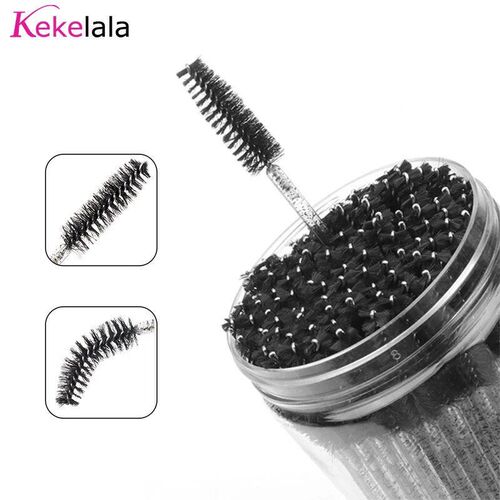 50Pcs/ottle Eyelash Extension rushes With Container Eyebrow