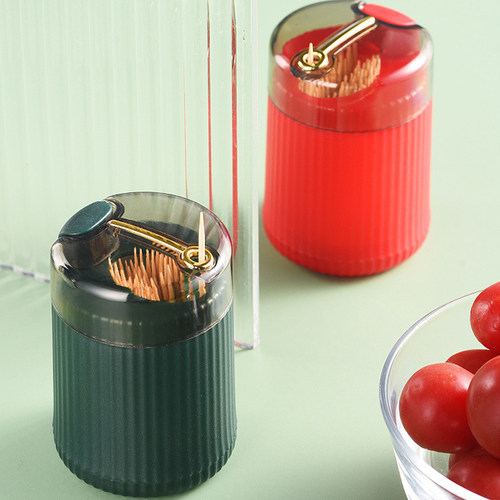 Simple Toothpick Box Toothpick Dispenser Ceative Push Automa