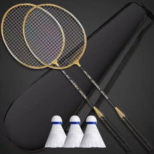 Set of 2 badminton rackets羽毛球拍2祇装 成人合金两件式娱乐练