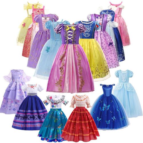 Children Encanto Isabella Mirabel Dress Girls Rapunzel