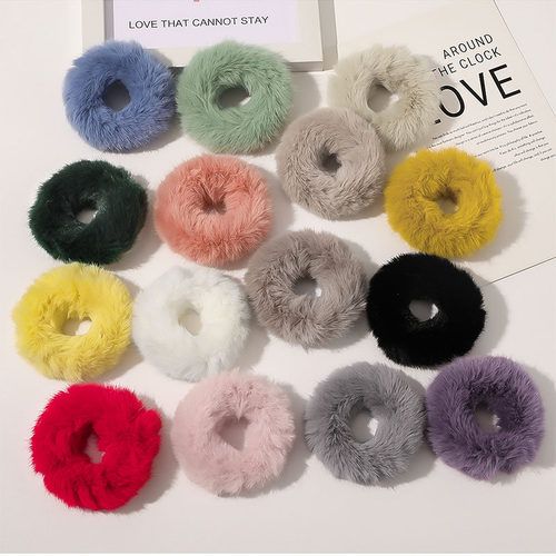New Warm Soft Elastic Hair Band Hair Scrunchies Women Girls