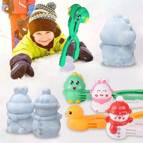 Creative Plastic Snowball Clip Cartoon Dinosaur Duck Shape S