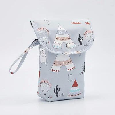 Reusable Baby Diaper Bag Pram Hanging Nappy Bag Waterproof M