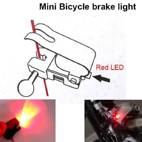 Mini Brake Bike Light Mount Tail Rear Bicycle Light Cycling