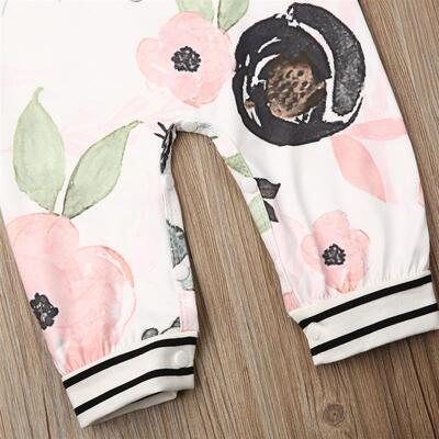 Citgeett Spring Newborn Baby Girl Boy Kid Flower Striped Rom