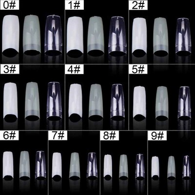 Nail Capsules 500pcs/Box Artificial Nail Tips Full ver Nails