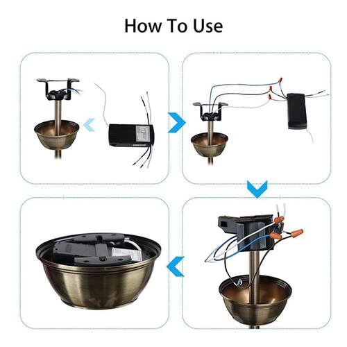 niversal Ceiling Fan Lamp Remote Control Kit 110-240V ing Co