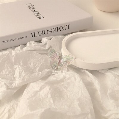 Colorful Butterfly Hairpin Back Head Crystal Clip Side Clip