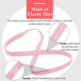 Sports Hairband Strip Simple Silicone Unisex Slip 1Pcs Non