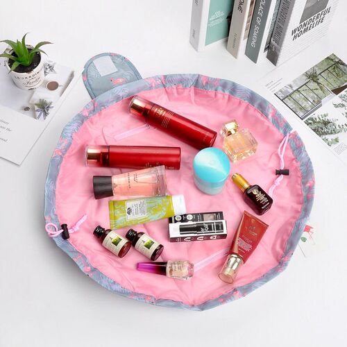 Women Travel Magic Pouch Drawstring Cosmetic Bag Organizer L