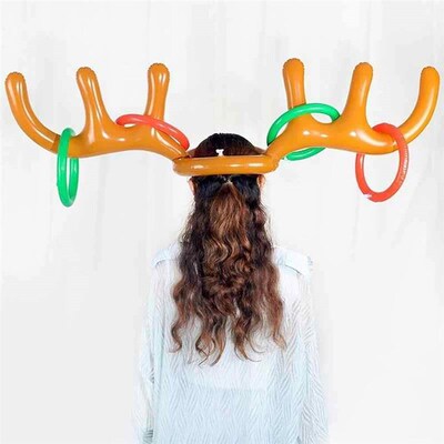 1Sets Of Inflatable Reindeer Antlers Games, (2 Inflatable An