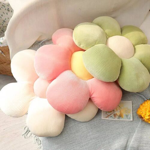 35CM Colorful Flowers Plush Pillow Plant Petal Cushion Stuff