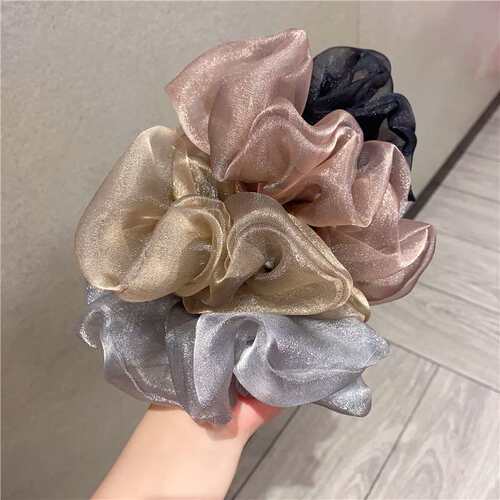 Large Bowel Hair Loop Womens Super Fairy Large Pearlescent