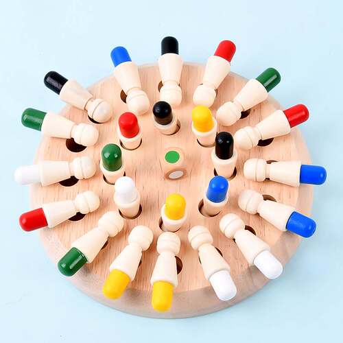 Color Memory Chess Match Game Intellectual  Board Games