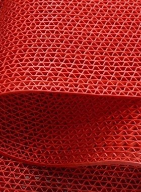 红地毯 厕所防滑垫 S型镂空防滑地垫 浴室网格地垫 塑料PVC耐磨